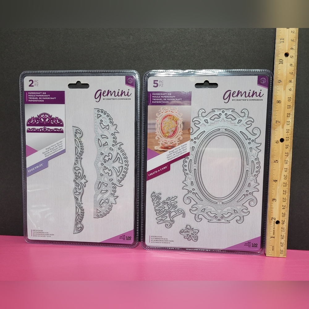 Crafyer's Companion Gemini Regal Mirror Dies. Set Of 2. (0100)